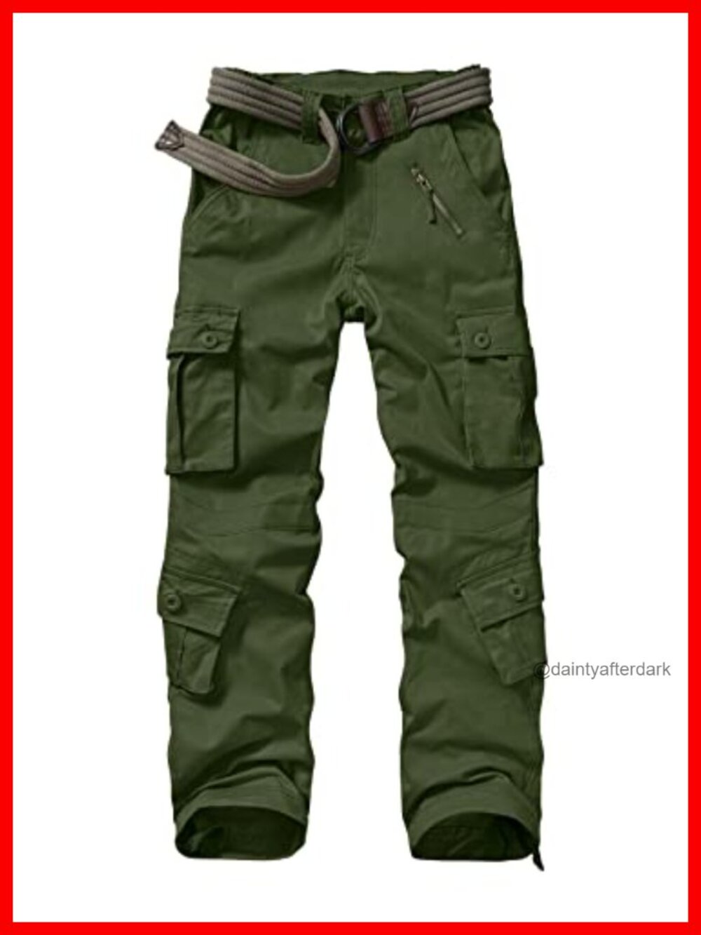 Cargo Pants Military Combat Workwear Capri with 8 Pockets